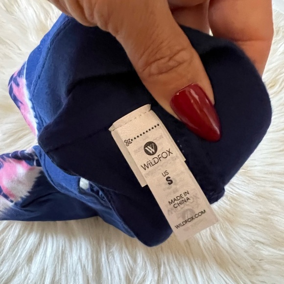 Wildfox Blue Dip Dyed Strappy Sports Bra - Picture 4 of 4